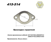 Прокладка глушителя