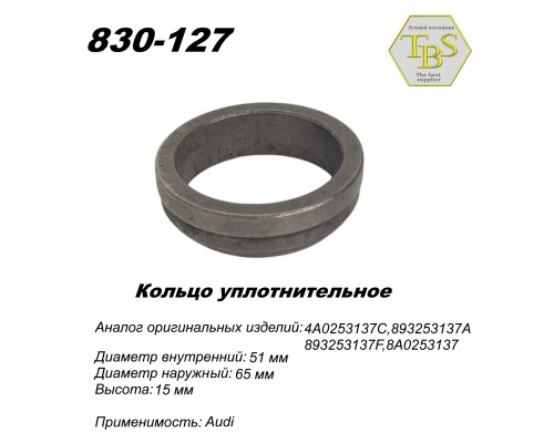 Кольцо глушителя уплотнительное, спеченное