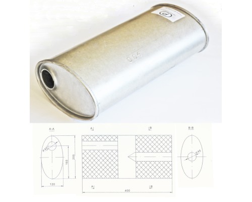 Резонатор ремонтный, универсальный