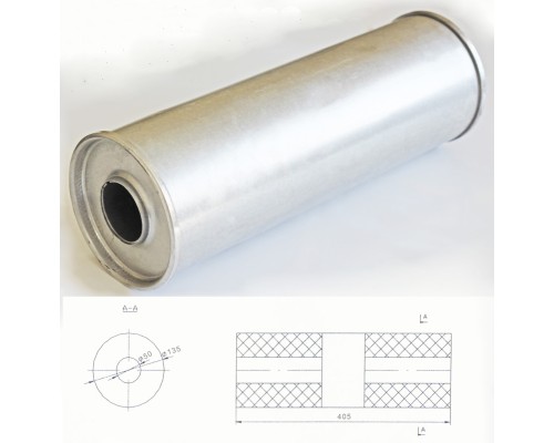Резонатор ремонтный, универсальный