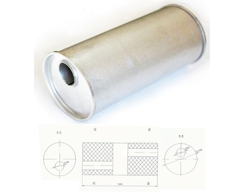 Резонатор ремонтный, универсальный