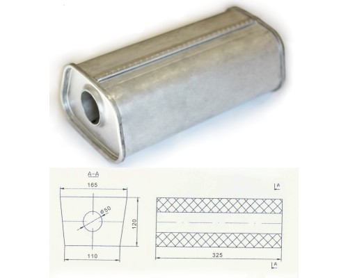 Резонатор ремонтный, универсальный