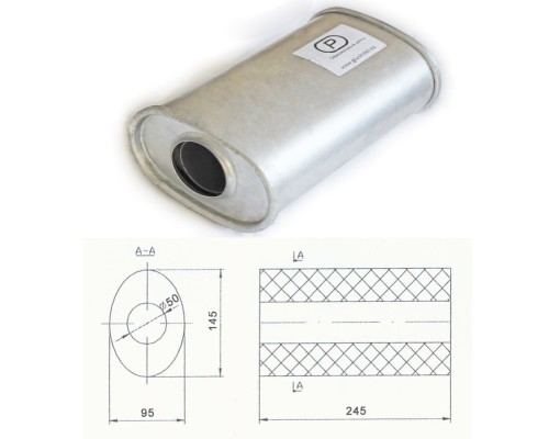 Резонатор ремонтный, универсальный
