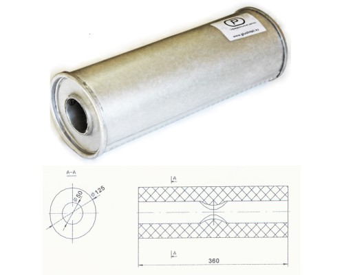 Резонатор ремонтный, универсальный
