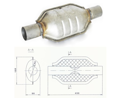 Резонатор ремонтный, универсальный