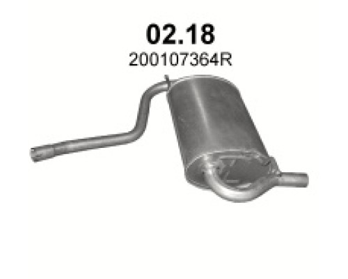 Глушитель автомобилный осн 02.18А