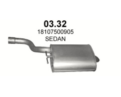Глушитель автомобилный осн 03.32А
