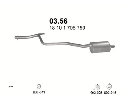 Глушитель автомобилный осн 03.56А