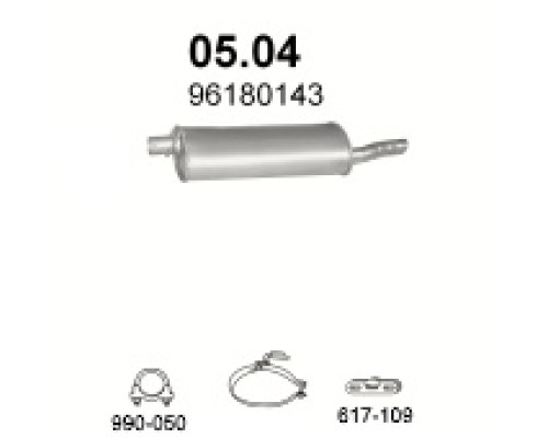 Глушитель автомобилный осн 05.04А
