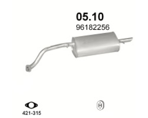 Глушитель автомобилный осн 05.10А