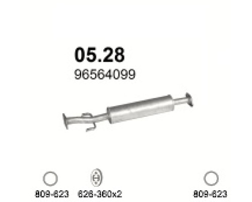 Глушитель автомобилный доп 05.28А