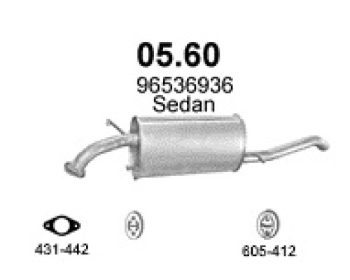 Глушитель автомобилный осн 05.60А