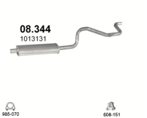 Глушитель автомобилный осн 08.344А