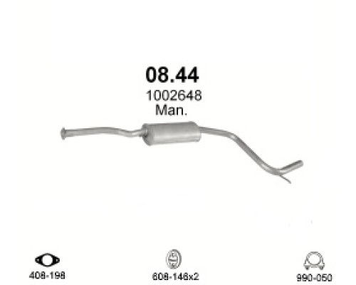 Глушитель автомобилный доп 08.44А