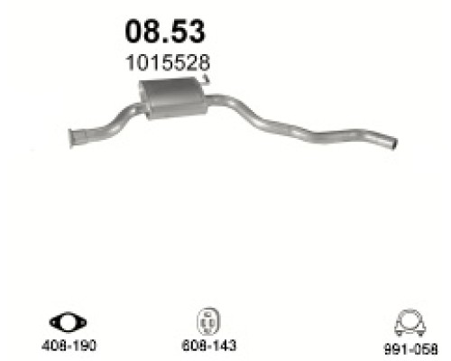 Глушитель автомобилный доп 08.53А