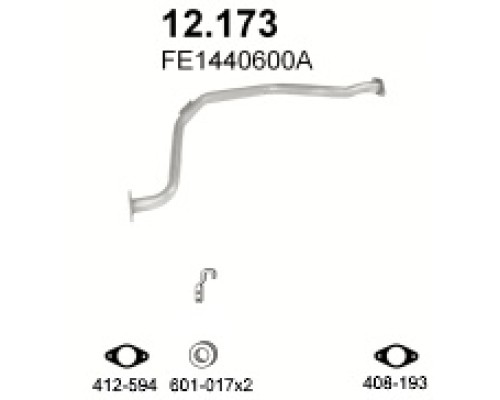Труба выхлопная 12.173А