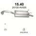 Глушитель автомобилный осн 15.40А