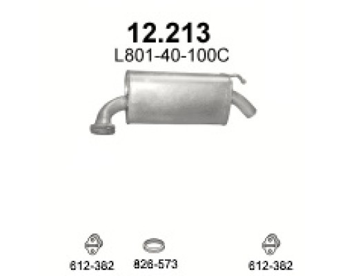 Глушитель автомобилный осн 12.213А