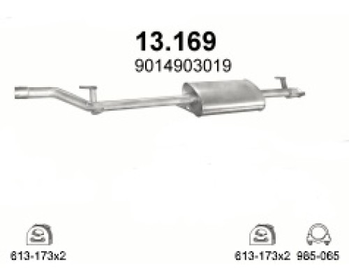 Глушитель автомобилный осн 13.169А