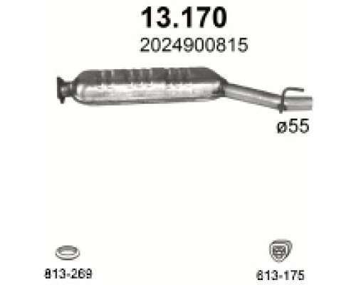 Глушитель автомобилный доп 13.170А