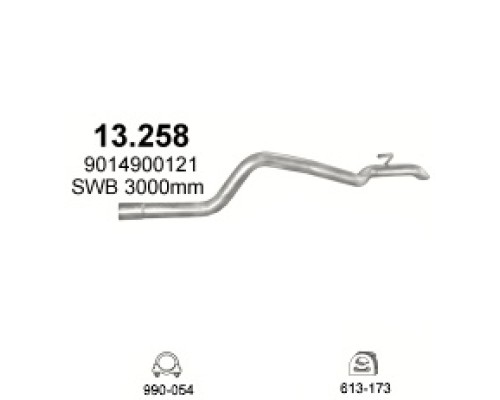 Труба выхлопная 13.258А