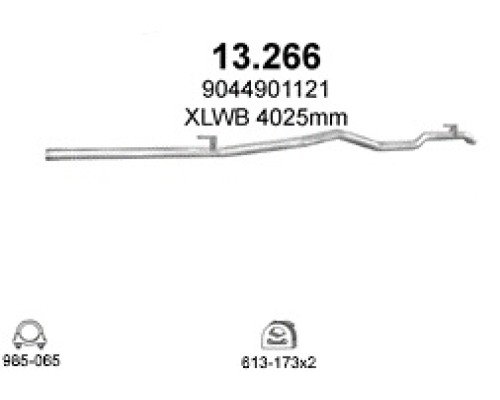 Труба выхлопная 13.266А