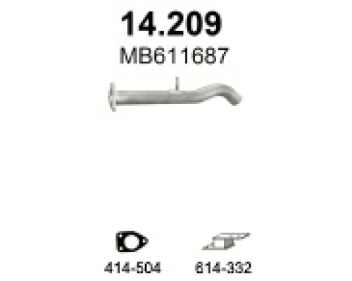 Труба выхлопная 14.209А