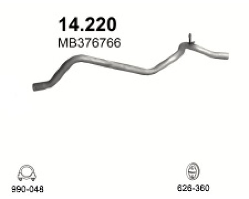 Труба выхлопная 14.220А