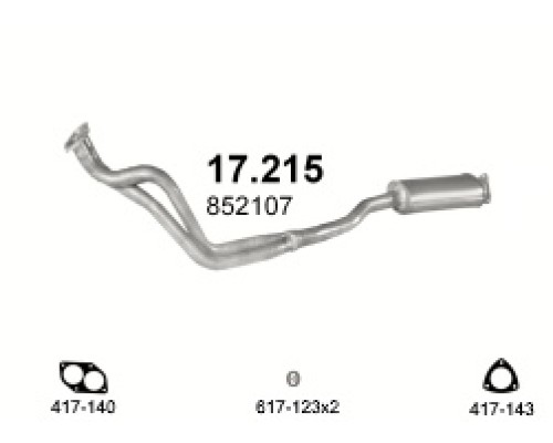 Глушитель автомобилный доп 17.215А