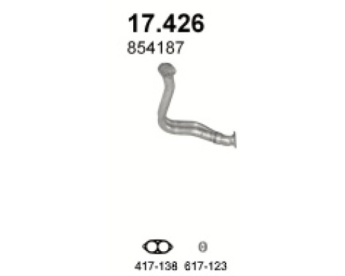 Труба выхлопная 17.426А