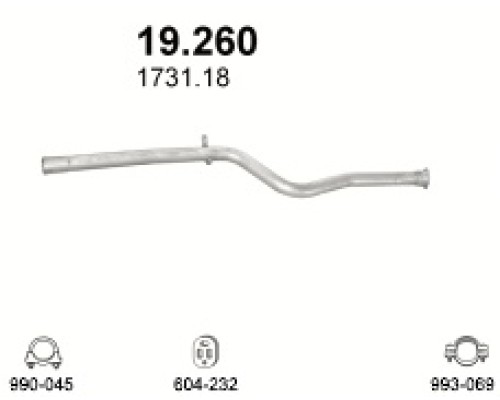 Труба выхлопная 19.260А