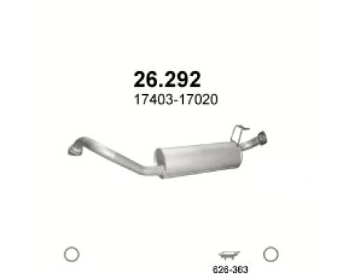 Глушитель автомобилный осн 26.292А