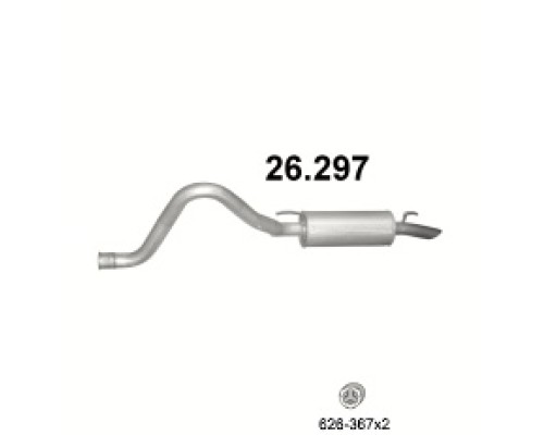 Глушитель автомобилный доп 26.297А