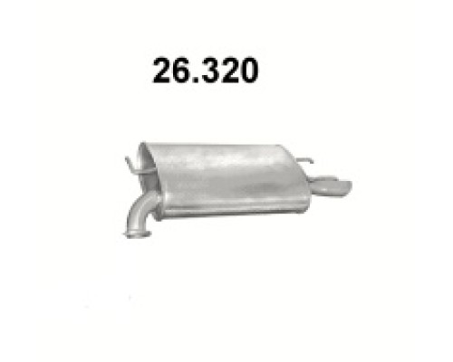 Глушитель автомобилный осн 26.320А