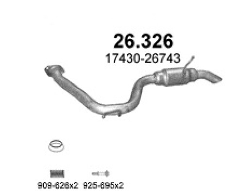 Глушитель автомобилный доп 26.326А