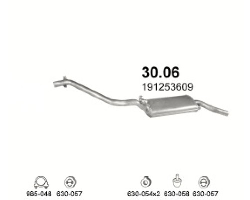 Глушитель автомобилный осн 30.06А
