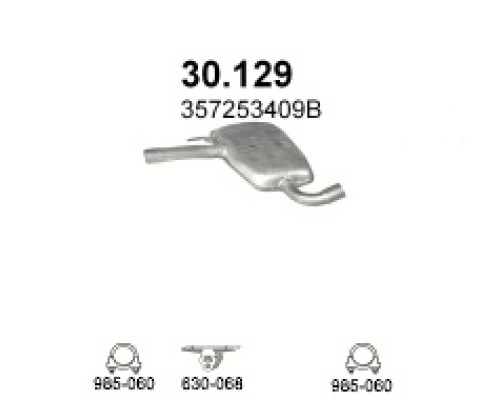 Глушитель автомобилный доп 30.129А