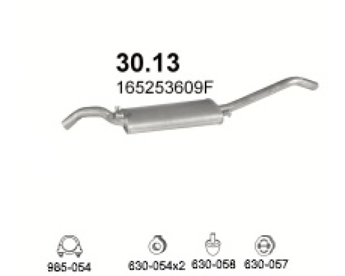 Глушитель автомобилный осн 30.13А