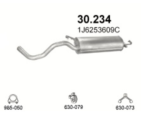Глушитель автомобилный осн 30.234А