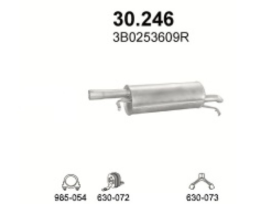 Глушитель автомобилный осн 30.246А