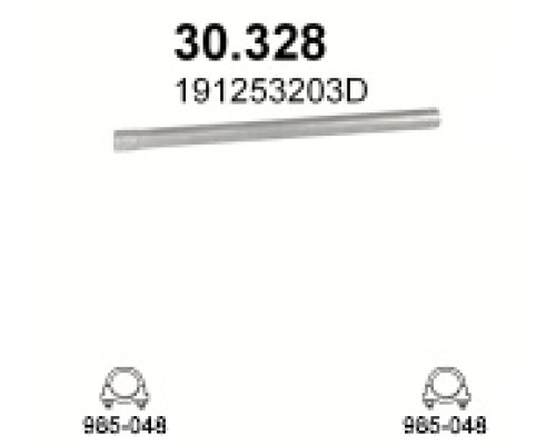 Труба выхлопная 30.328А
