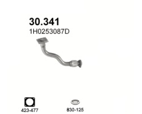 Труба выхлопная 30.341А