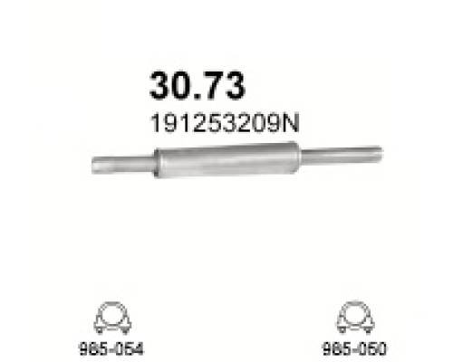 Глушитель автомобилный доп 30.73А
