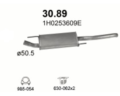Глушитель автомобилный осн 30.89А