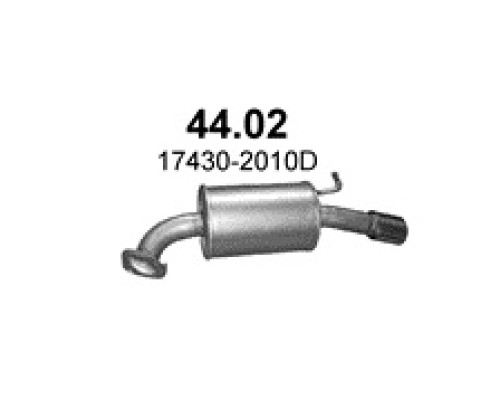 Глушитель автомобилный осн 44.02А