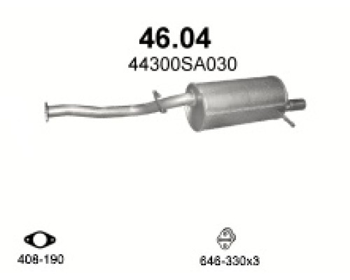 Глушитель автомобилный осн 46.04А