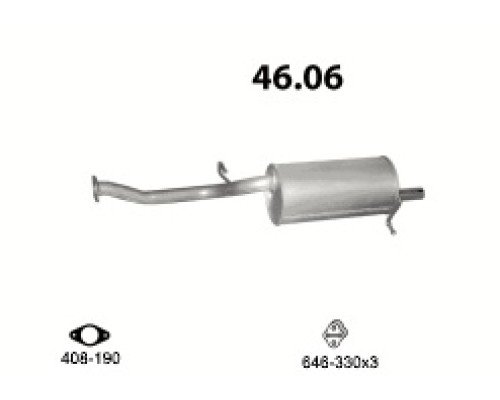 Глушитель автомобилный осн 46.06А