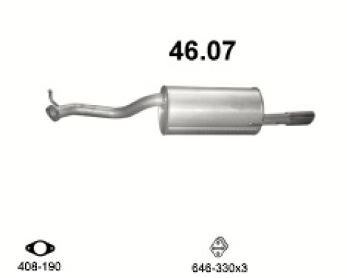 Глушитель автомобилный осн 46.07А
