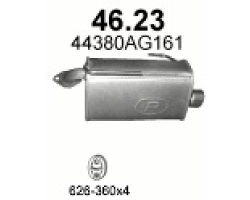 Глушитель автомобилный осн 46.23А