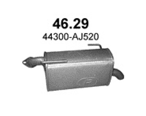 Глушитель автомобилный осн 46.29А